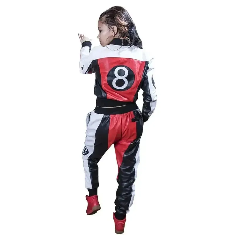 8 Ball Leather Tracksuit