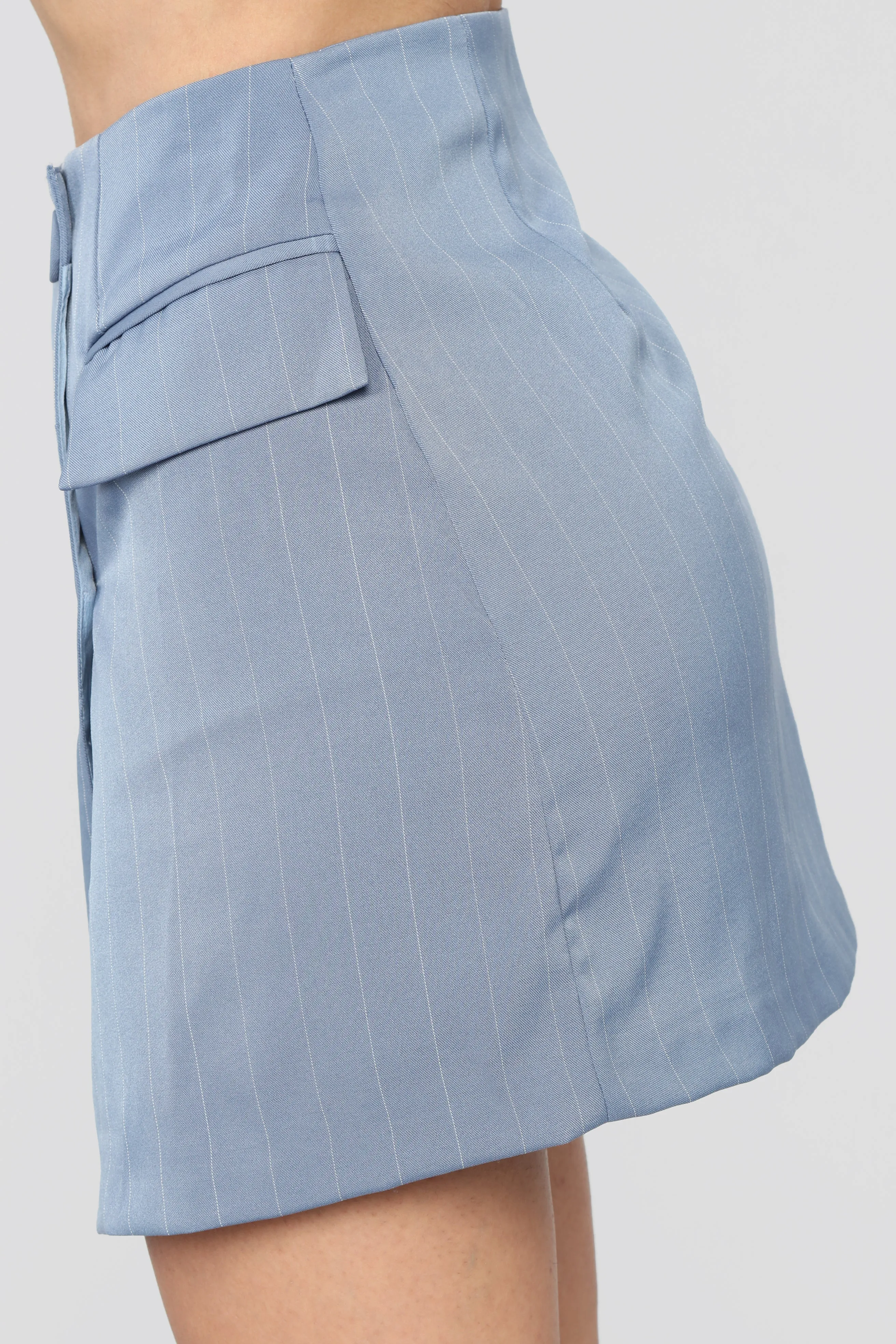Above Average Pinstripe Set - Light Blue