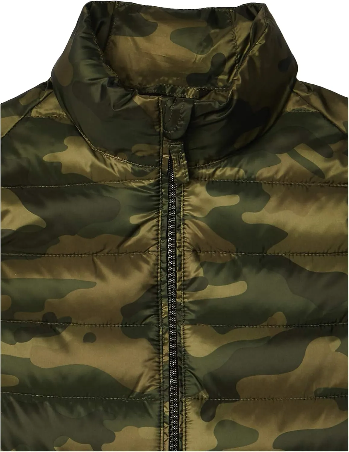 Amazon Essentials Boys and Toddlers' Lightweight Water-Resistant Packable Hooded Puffer Vest