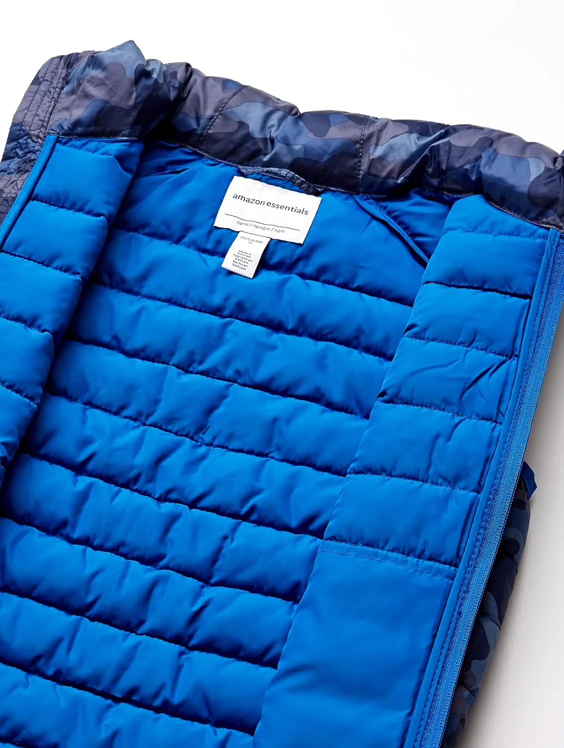 Amazon Essentials Boys and Toddlers' Lightweight Water-Resistant Packable Hooded Puffer Vest