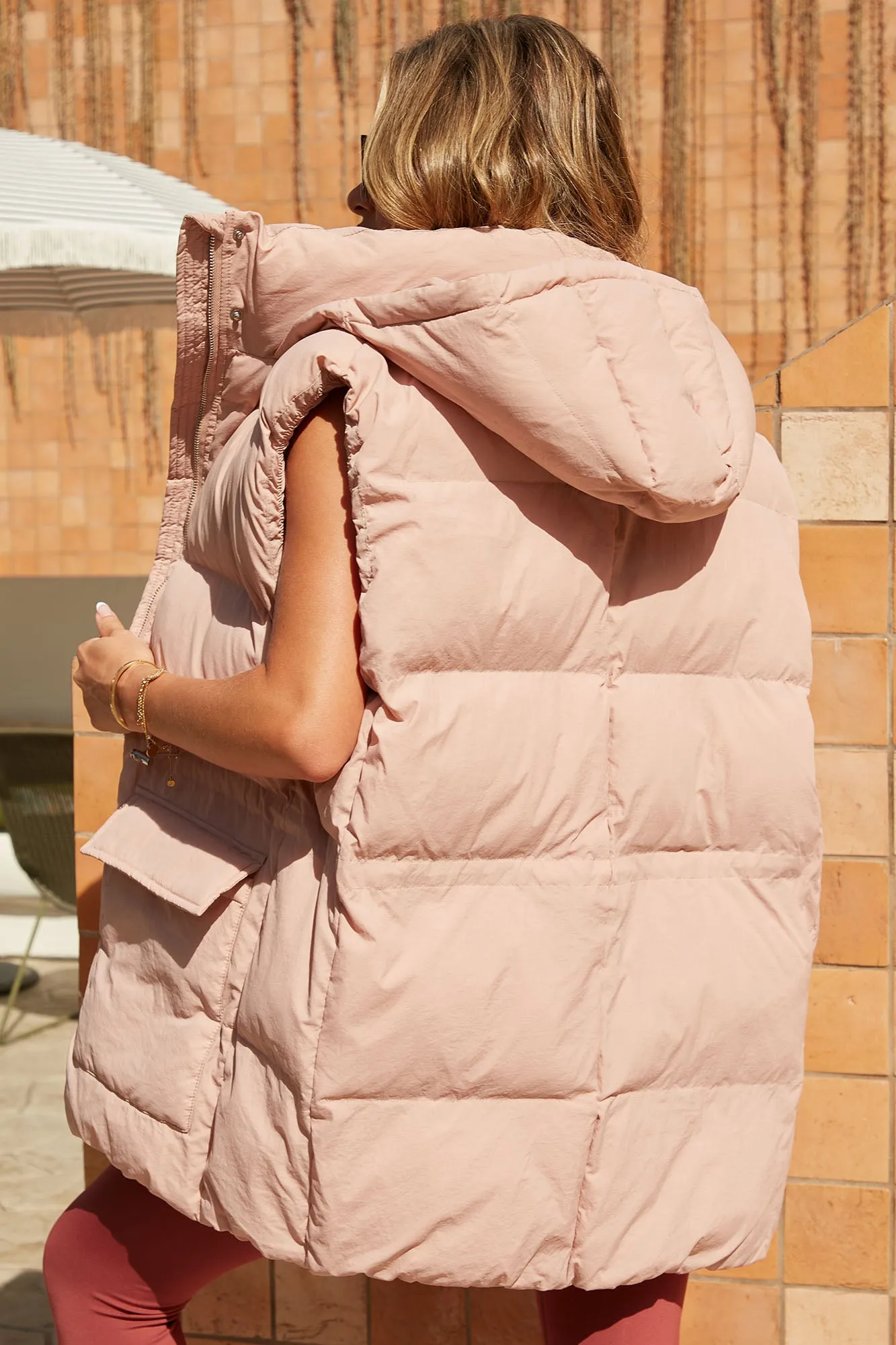 Between Us Puffer Vest - Pink