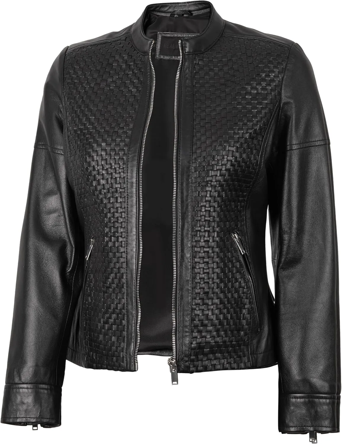 Blingsoul Real Leather Jacket For Women -Women's Cafe Racer Style Leather Jackets