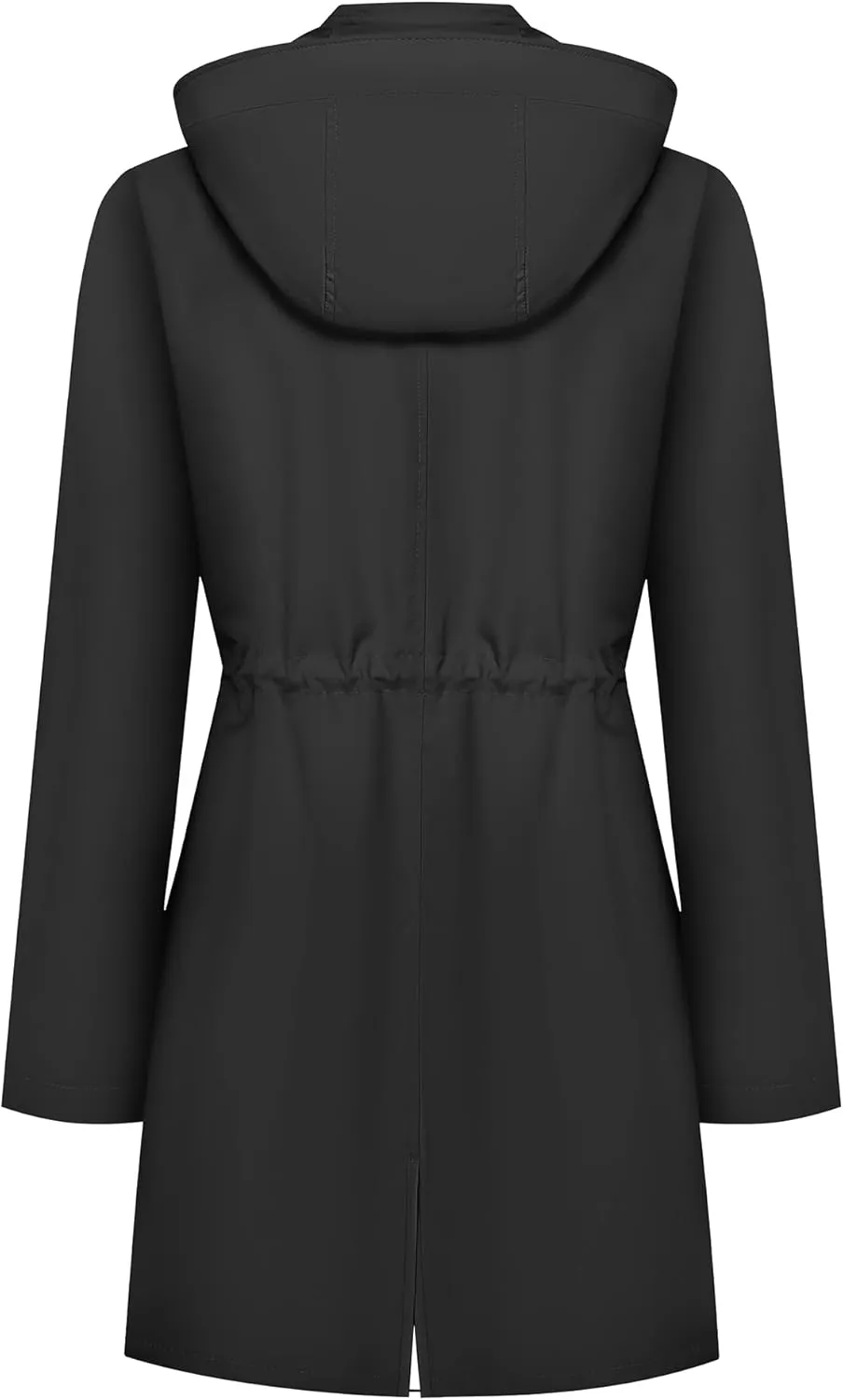 Bloggerlove Rain Jacket for Women Waterproof with Hood Trech Coat for Women Lightweight Raincoats Long Windbreaker