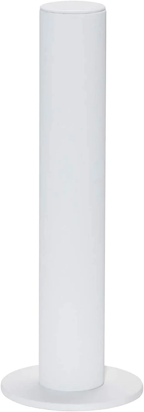 Bocar Velvet Vertical Tower Jewelry Bracelet Display Stand Bangle T-Bar Display Holder (CTZ-white leather)