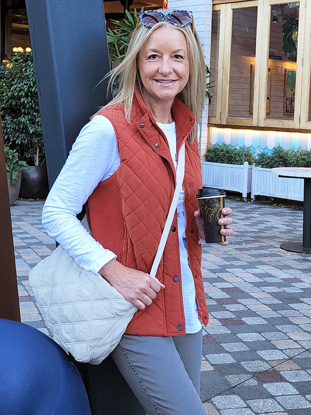 Brighton Puffer Vest - Maple
