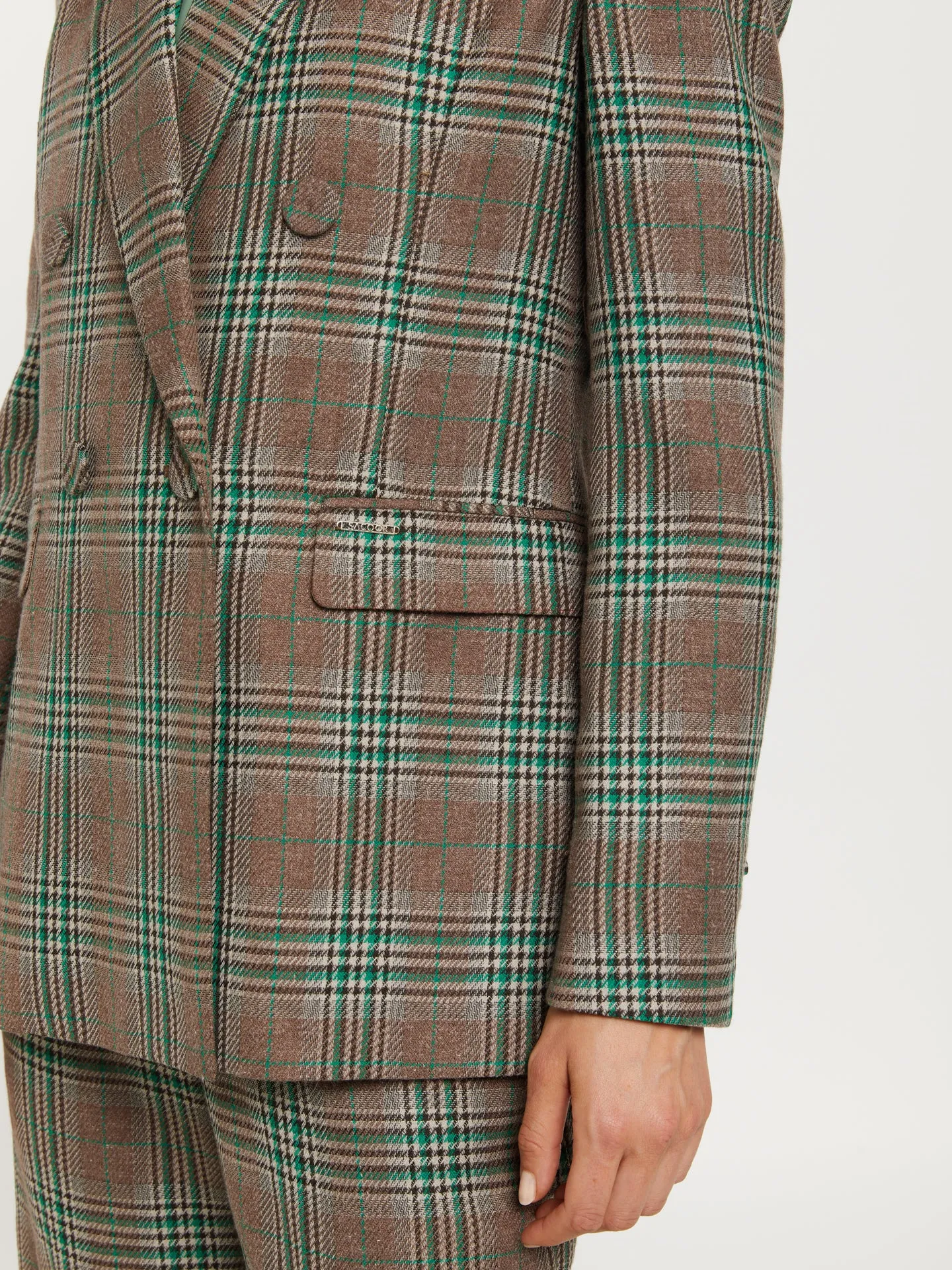 Double - breasted suit blazer