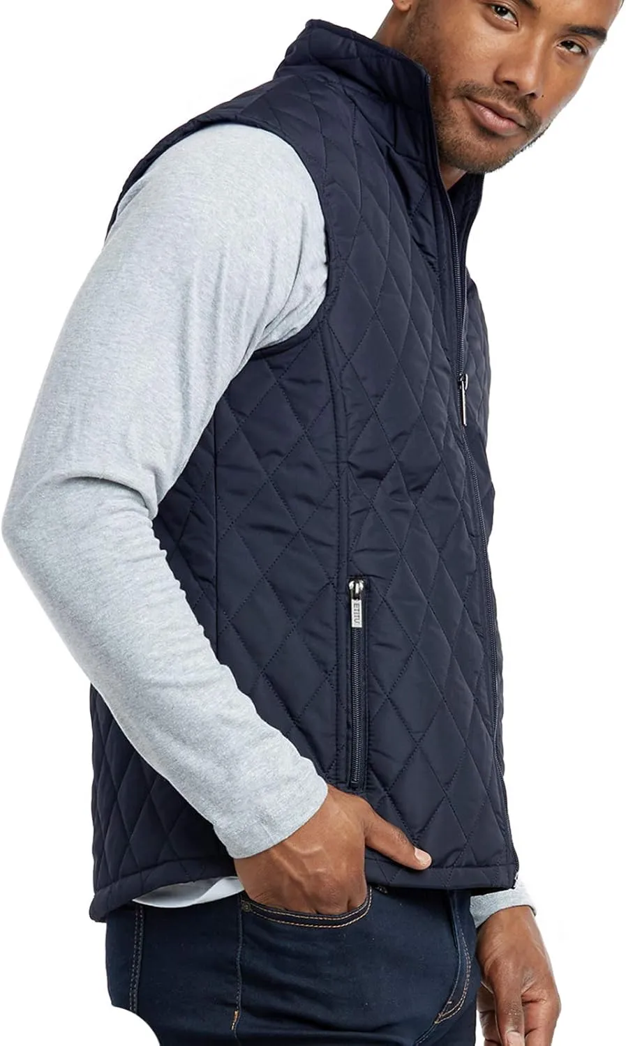 ET TU Men's Diamond Quilted Puffer Vest