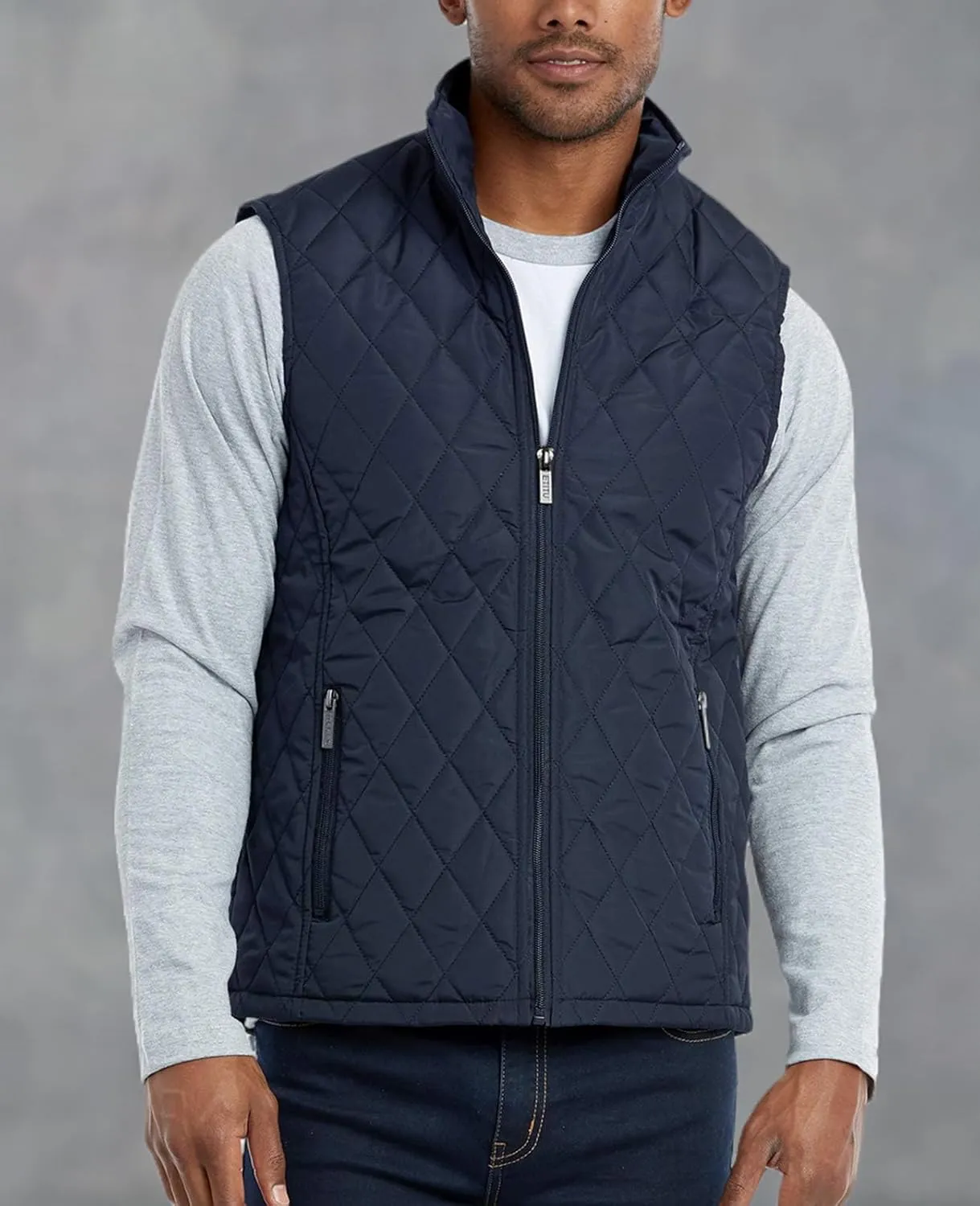 ET TU Men's Diamond Quilted Puffer Vest