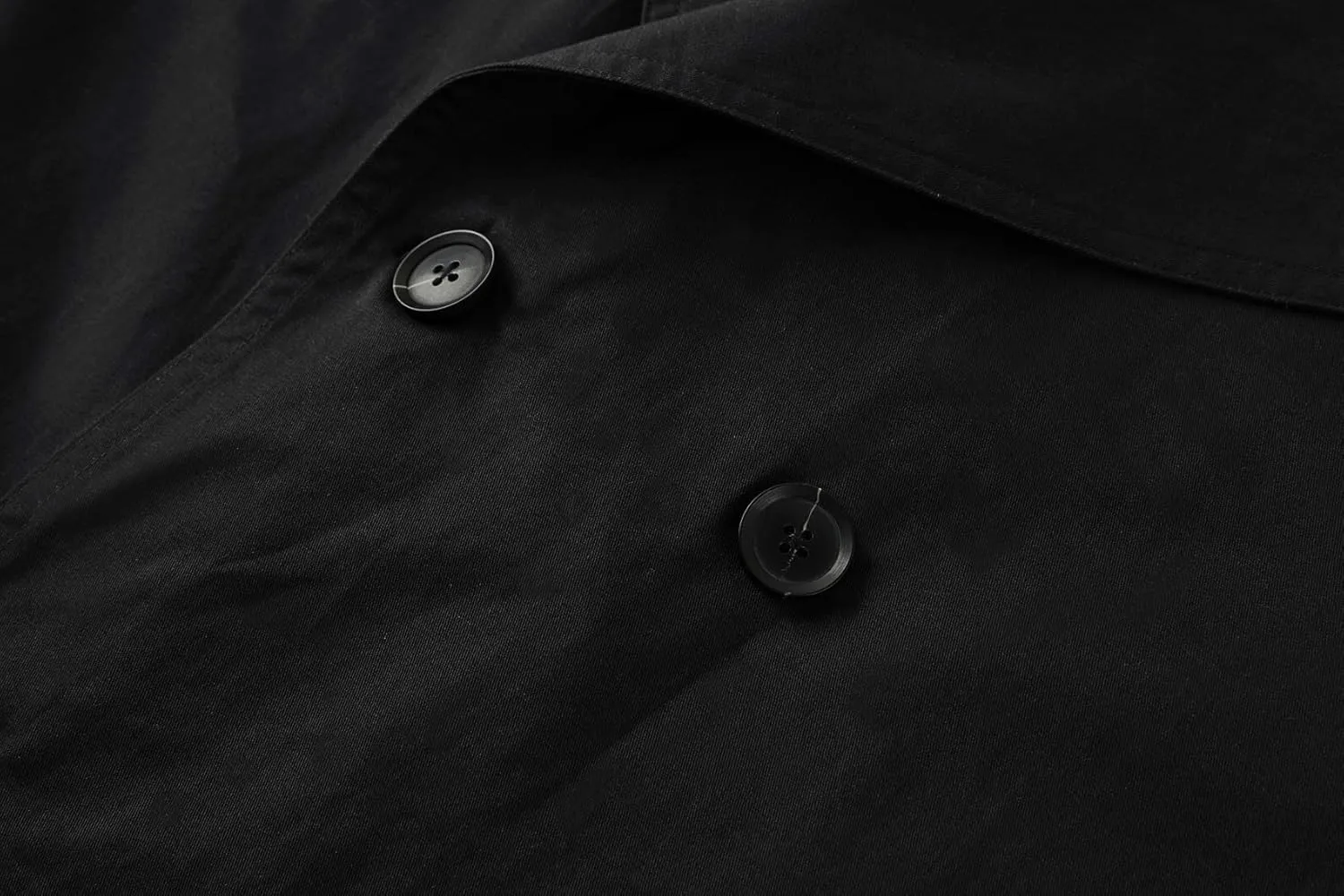 Gafeng Mens Double Breasted Trench Coat Notched Lapel Casual Slim Fit Long Windbreaker Overcoat