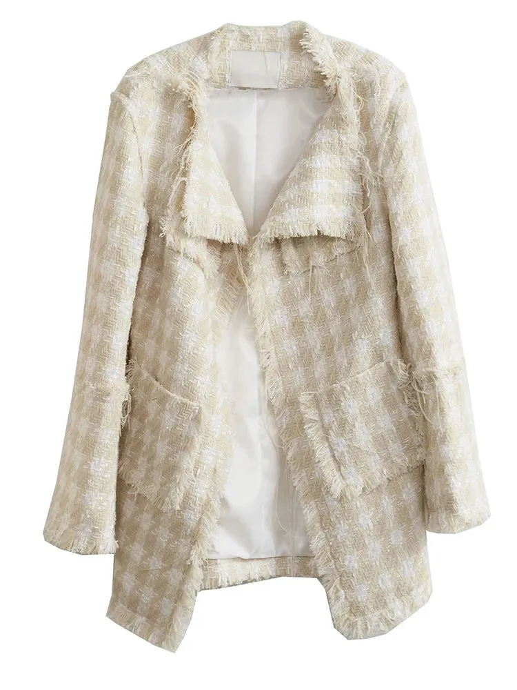 Memee Distressed Tweed Jacket
