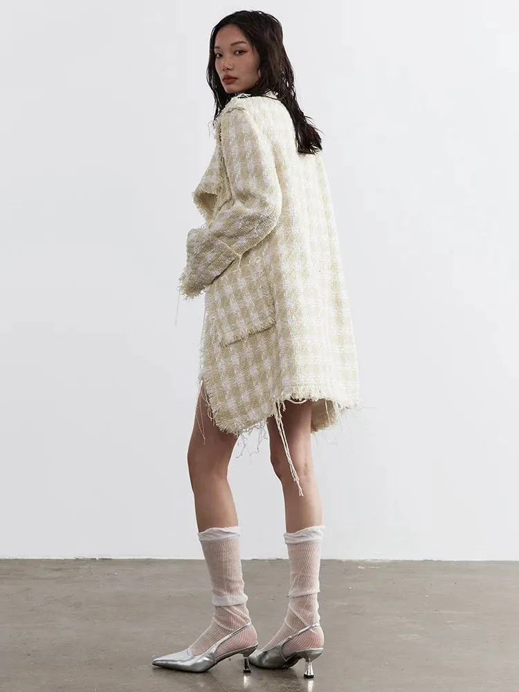 Memee Distressed Tweed Jacket