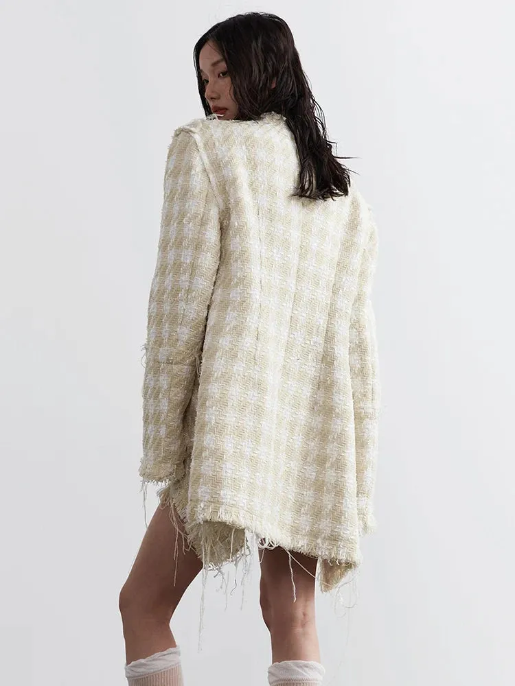 Memee Distressed Tweed Jacket