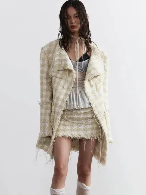 Memee Distressed Tweed Jacket