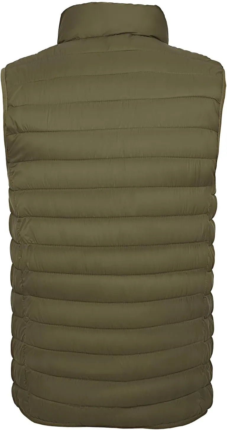 Men's Lightweight Puffer Vest Water-Resistant Golf Outdoor Winter Sleeveless Puffer Vest
