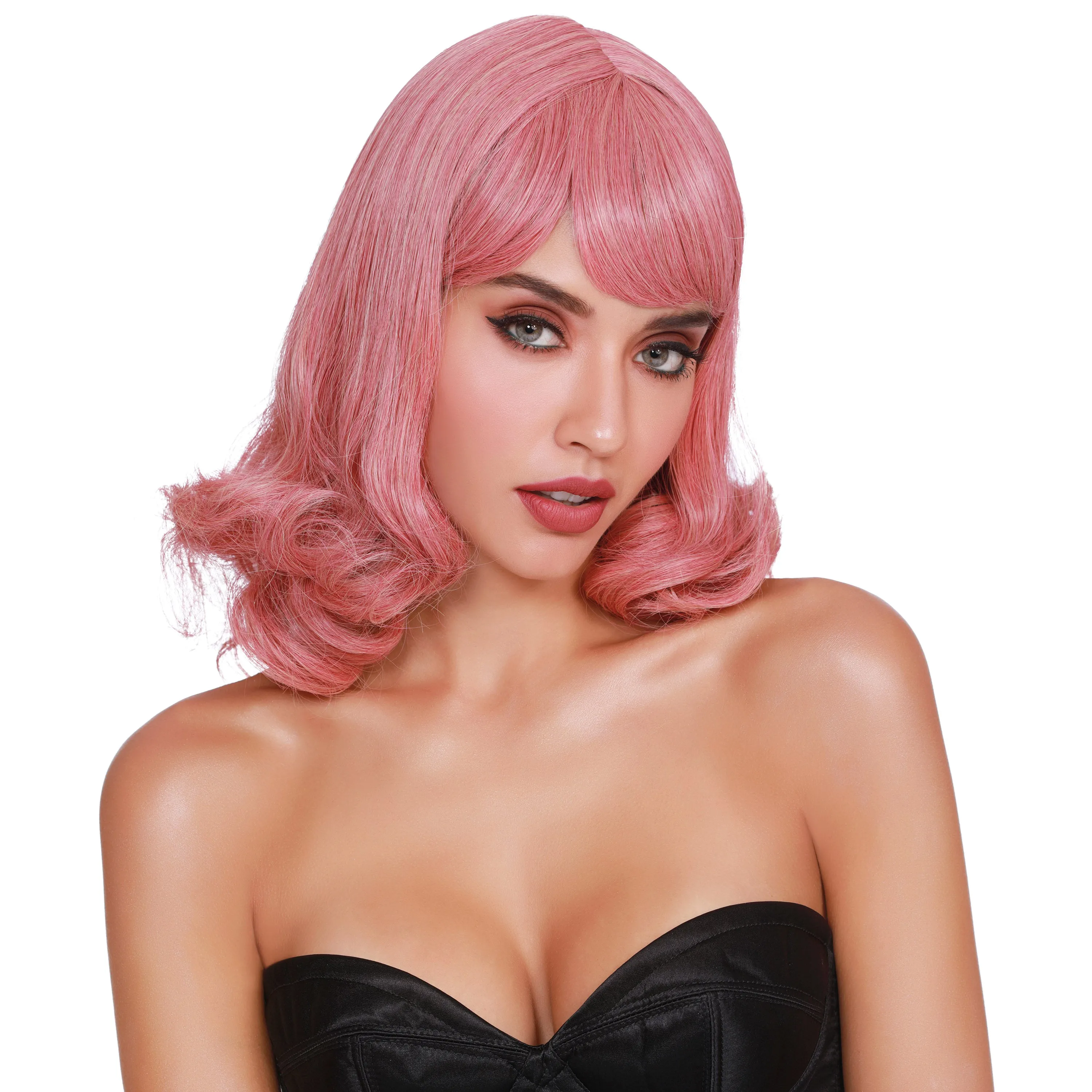 Mid Length Curly Wig