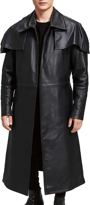 New Vegas A7 NCR Veteran Ranger Armor Brown Suede Leather Duster Coat