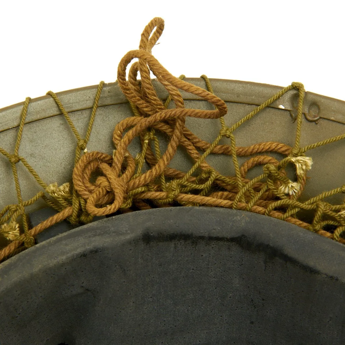 Original Canadian WWII Brodie MkII Steel Helmet with Net - Dated 1942