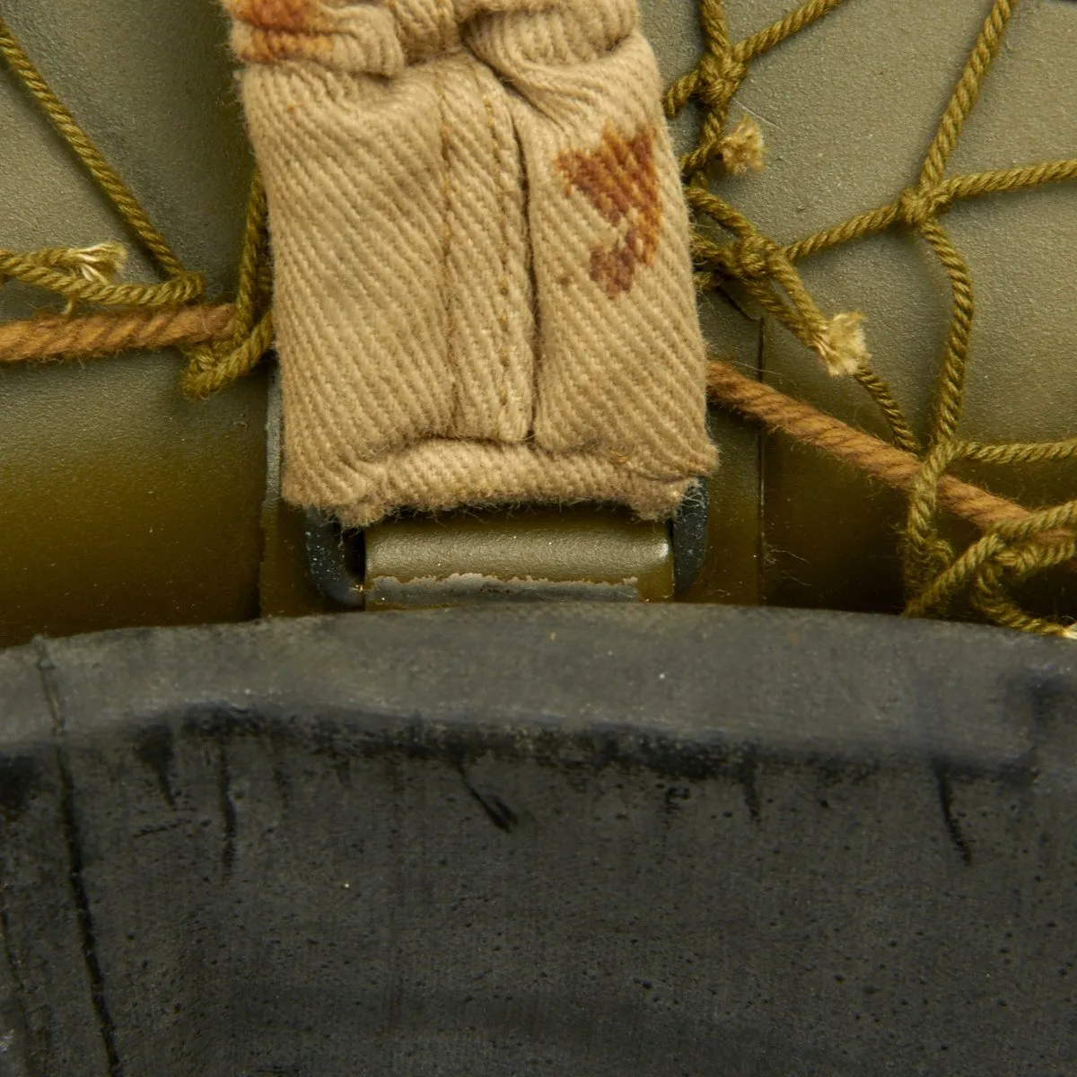 Original Canadian WWII Brodie MkII Steel Helmet with Net - Dated 1942