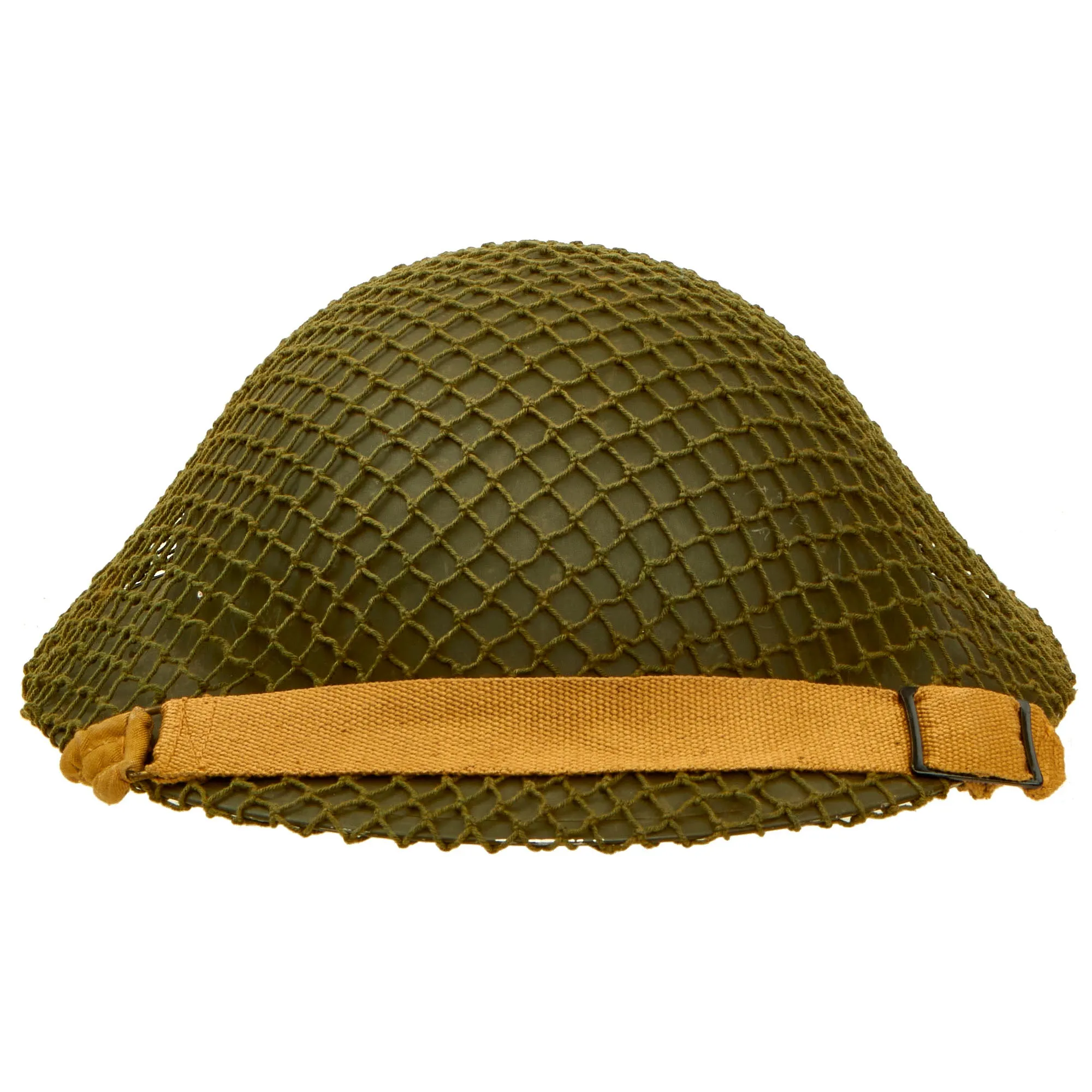 Original Canadian WWII Unissued Brodie MkII Steel Helmet Complete with Helmet Net by Canadian Motor Lamp Company - Dated 1942/43