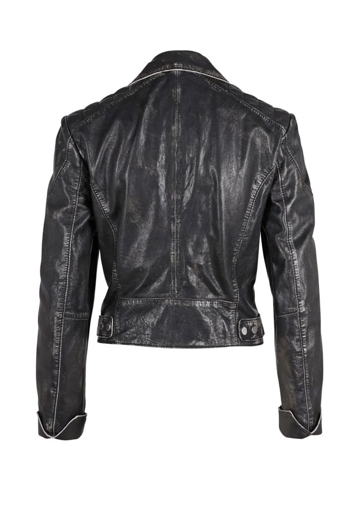 Reanon Leather Jacket - Vintage Black