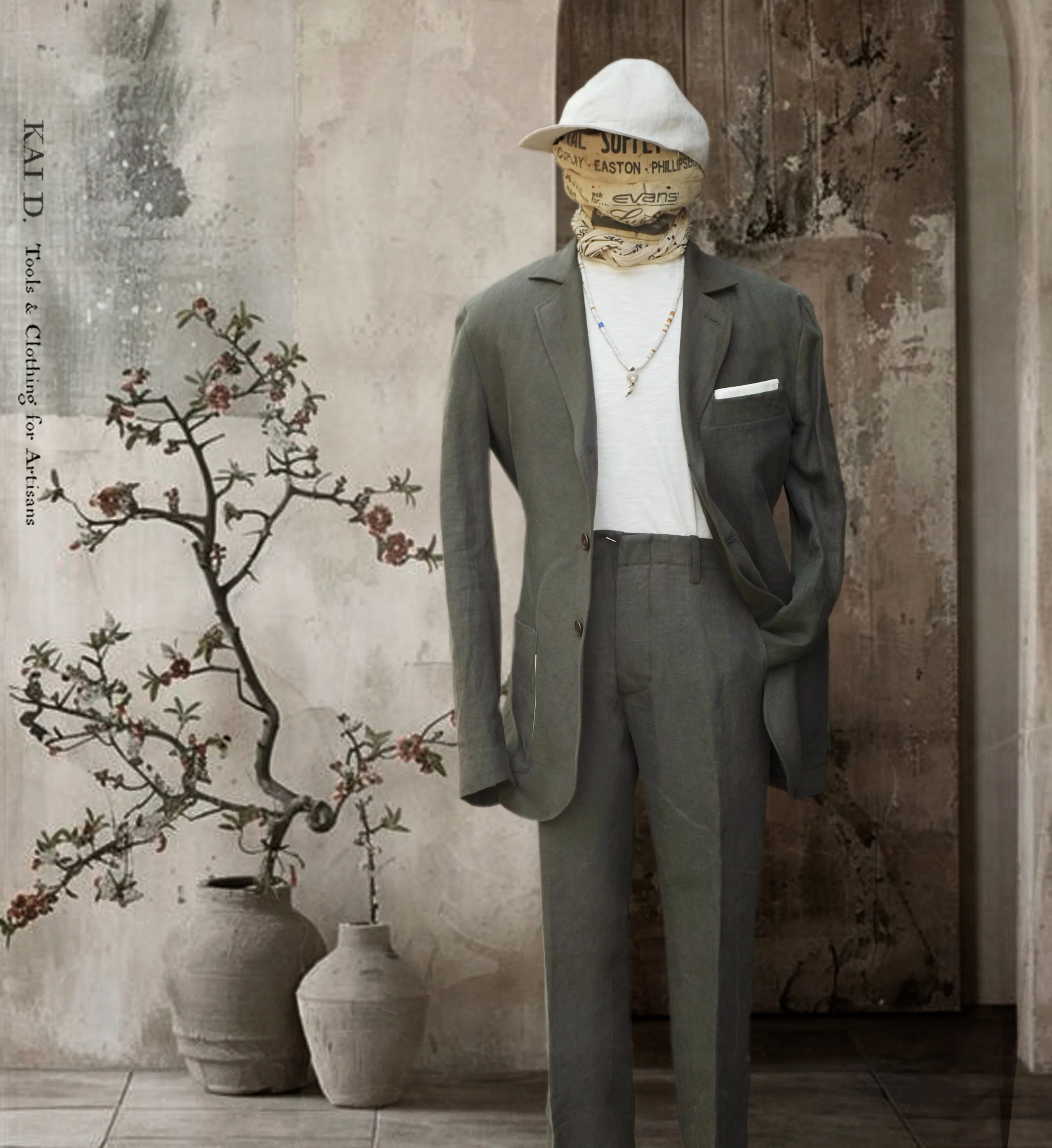 Shoemaker's Jacket - Officer Olive Belgian Linen - S, L, XL