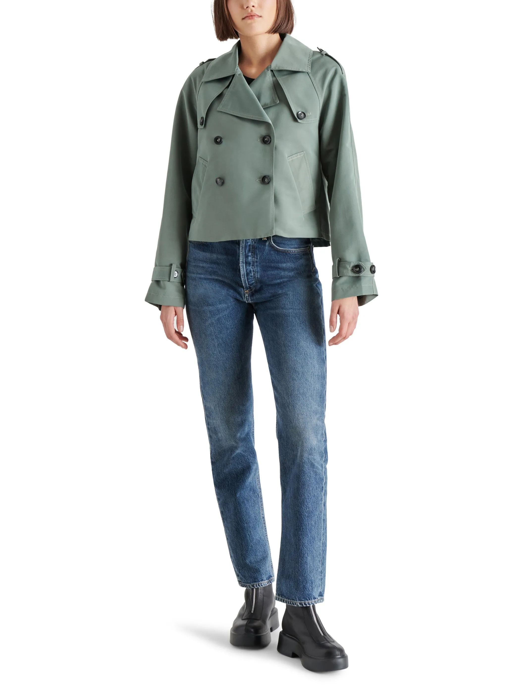 Sirus Cropped Trench Jacket
