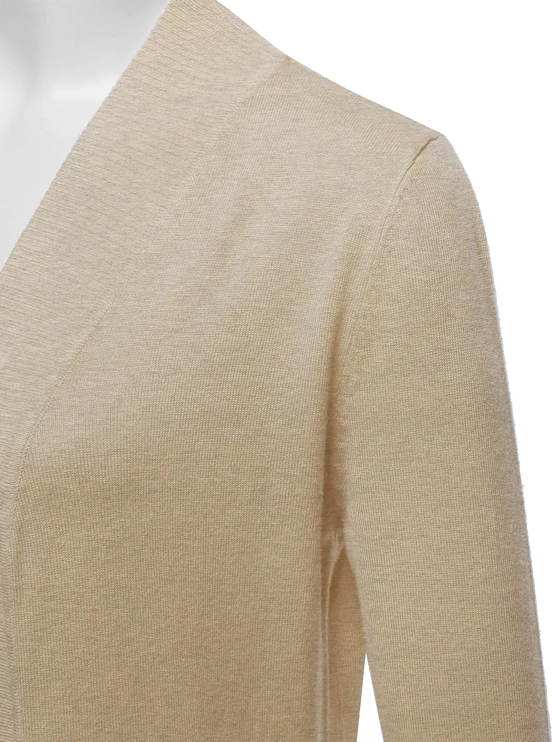 STARJJ Womens Soft Stetchy Knit Longline Open Front Sweater Cardigan with Pockets (S-3X)