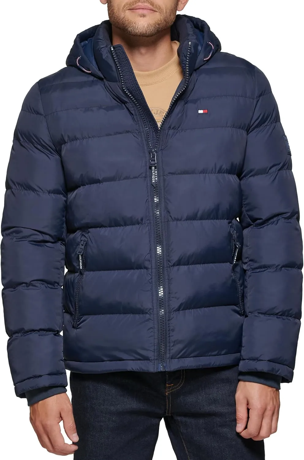 Tommy Hilfiger Men's Hooded Puffer Jacket (Standard and Big & Tall)