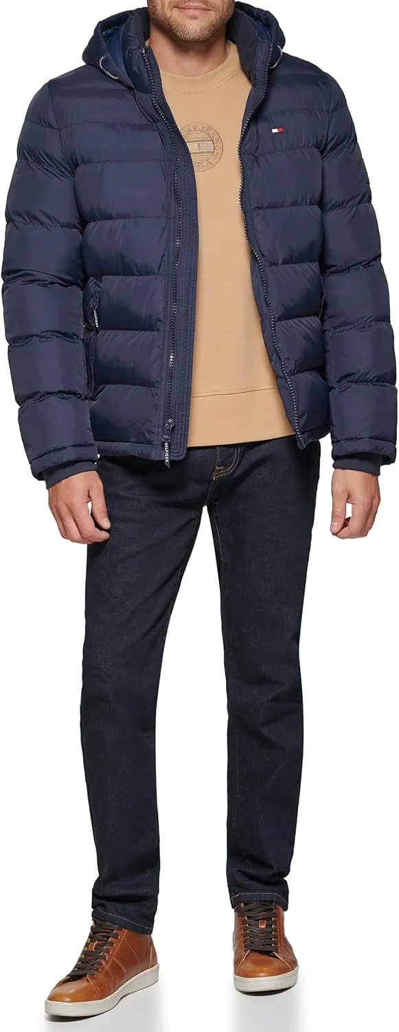 Tommy Hilfiger Men's Hooded Puffer Jacket (Standard and Big & Tall)