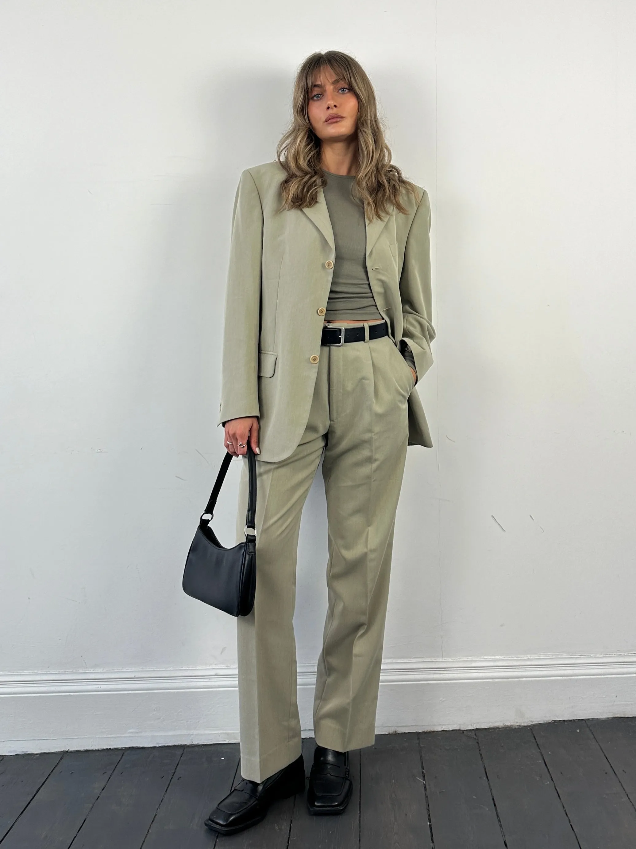 Vintage Relaxed Single Breasted Suit - 38R/W31